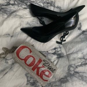 Diet Coke rhinestone clutch